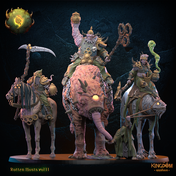 King Maudit and his mounted court