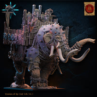 Seigneur sur Gigantesque Mammouth de Guerre