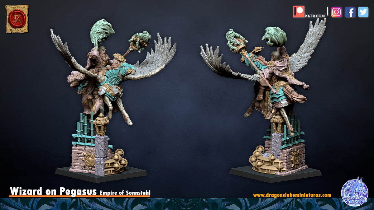 Sorcier sur Pégase