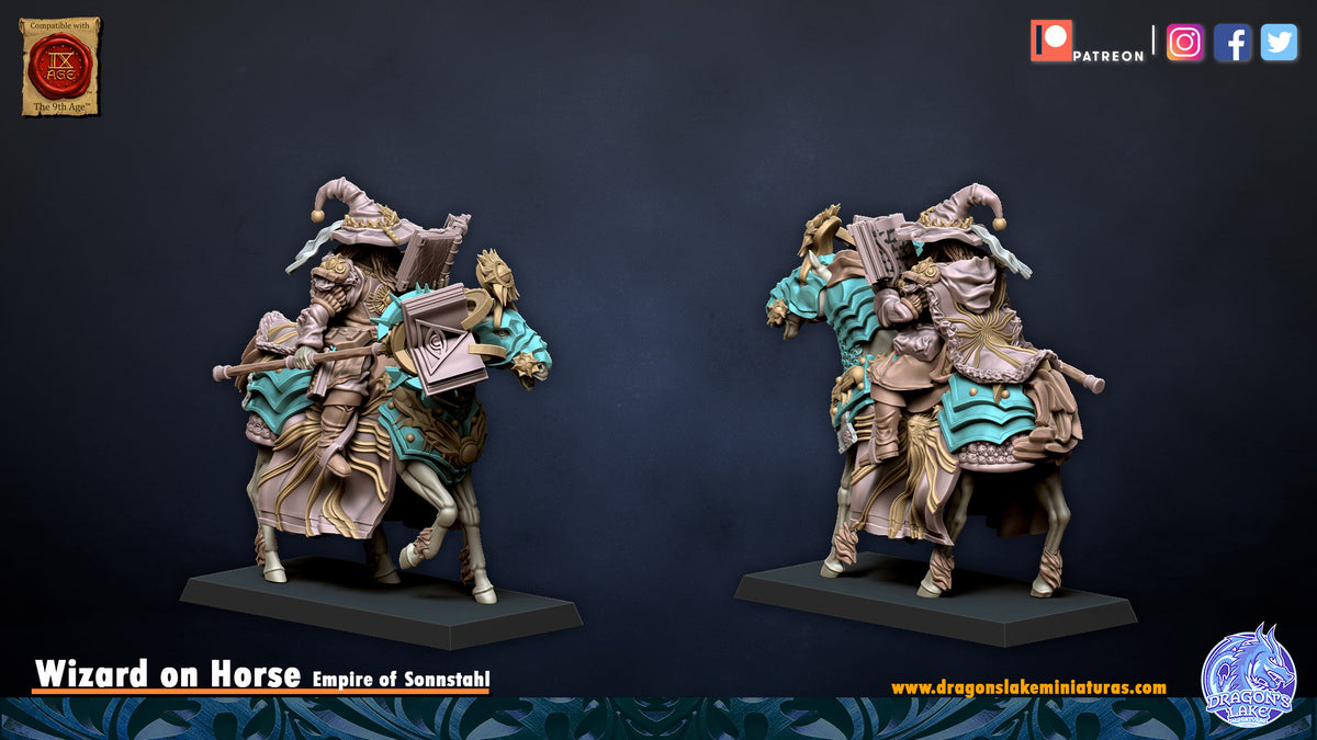 Mage de Bataille impérial monté