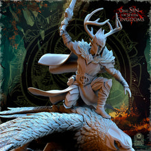 Load image into Gallery viewer, Faelar, Commander of the Forests on a great eagle
