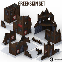 Décors WTC 40k V11 - Set Peaux Vertes