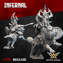Load image into Gallery viewer, Commander Infernal Goblin on Wolf
