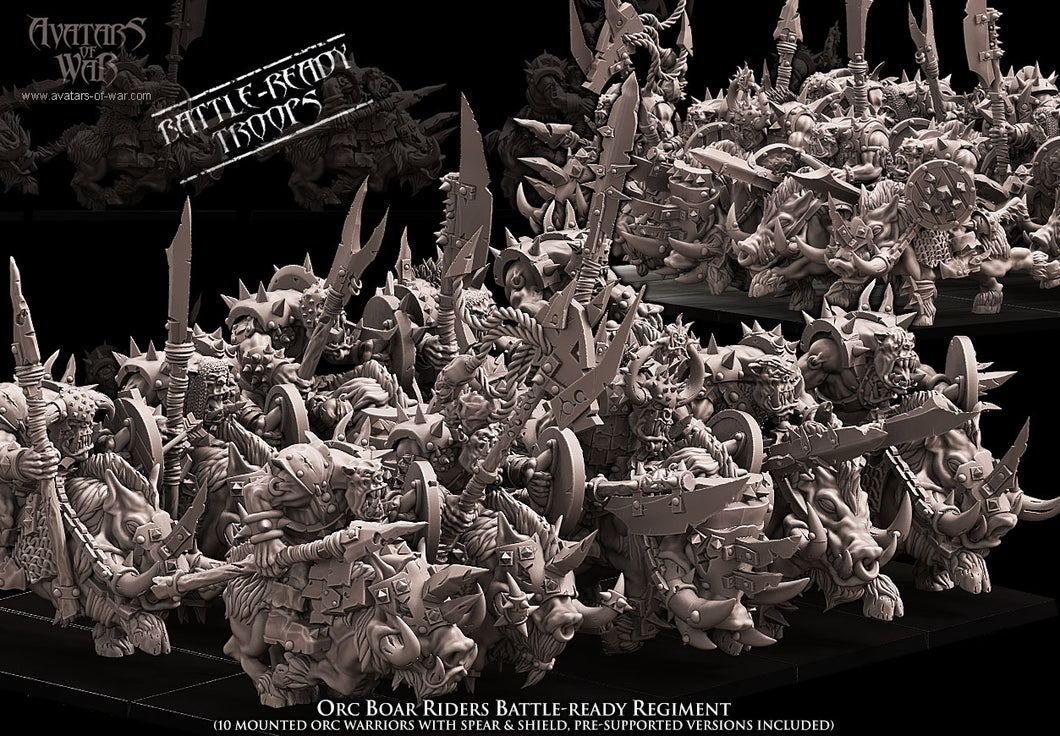 Orcs sur Sangliers
