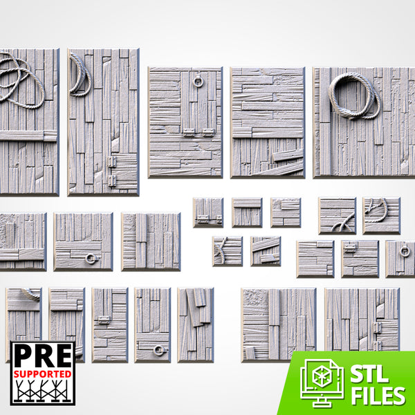 Textured Wood Bases