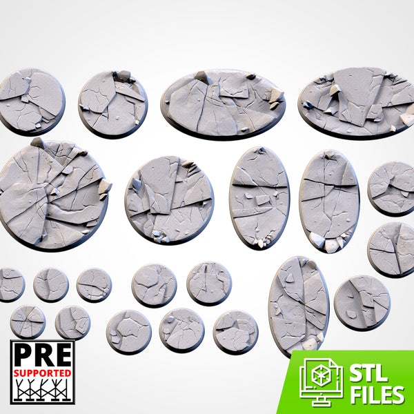 Ice textured bases