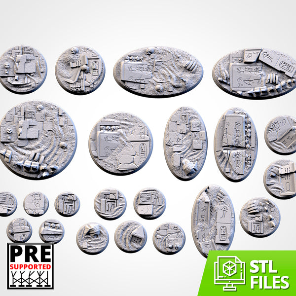 Egyptian textured bases