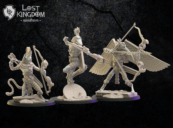Ushabti à l'arc x3