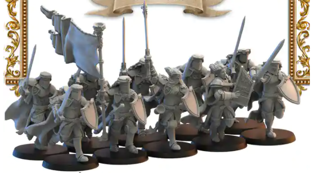 Chevaliers à pieds