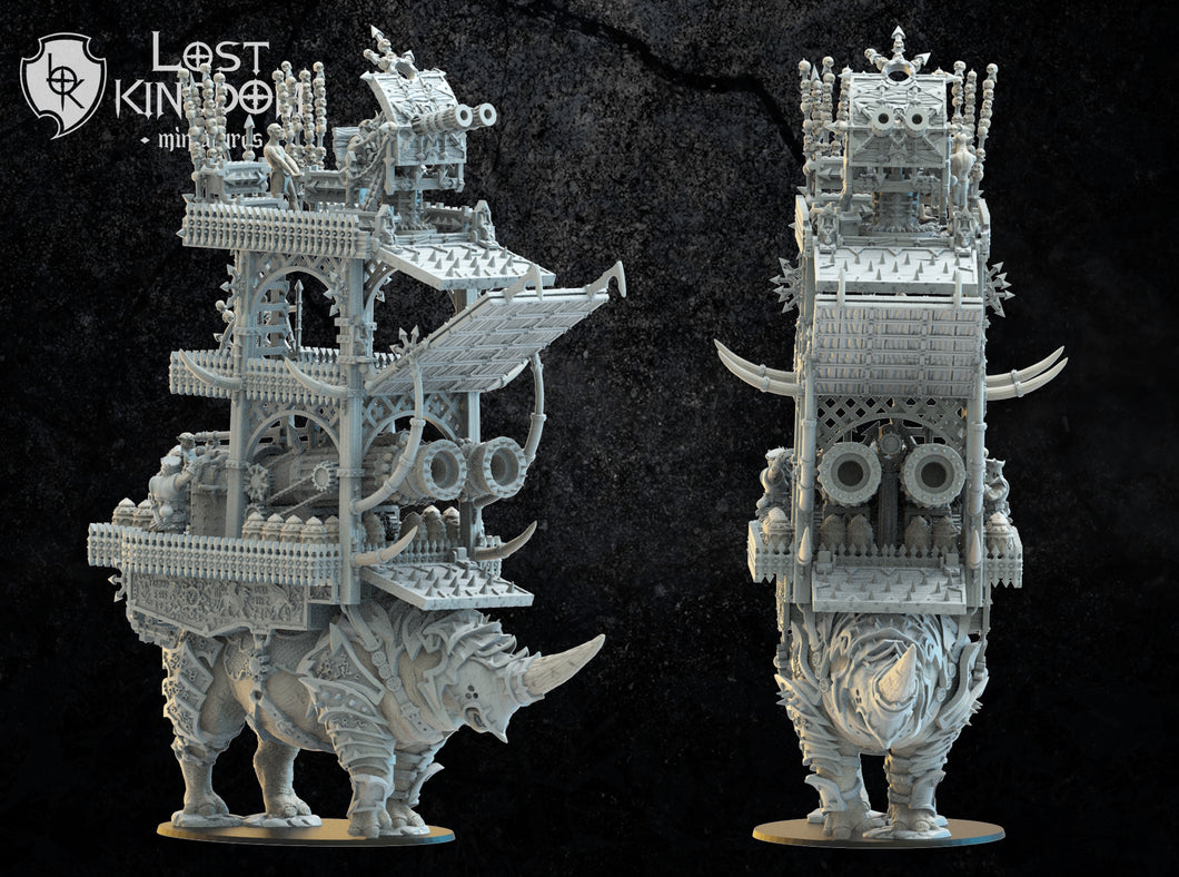 Colossale plateforme d'artillerie montée nains immortels