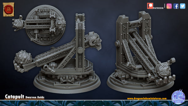 Dwarven catapult and its 3 servants