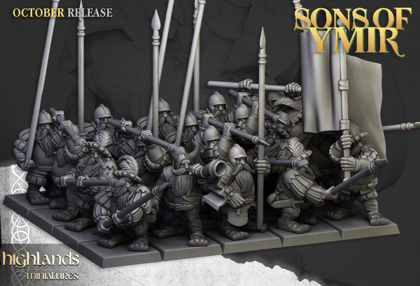Mercenary Dwarf Pikemen
