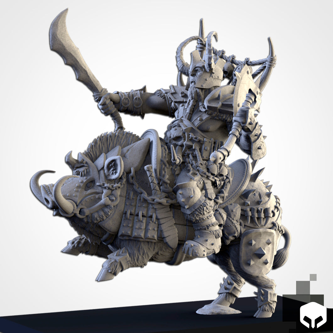 Seigneur Ogre Khan monté