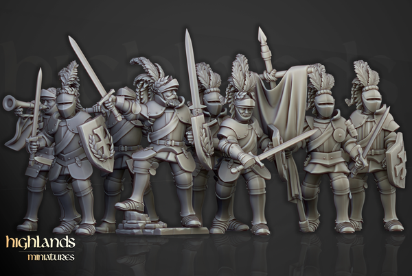 Knights of Sundland on foot