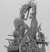 Plague burner and his servants