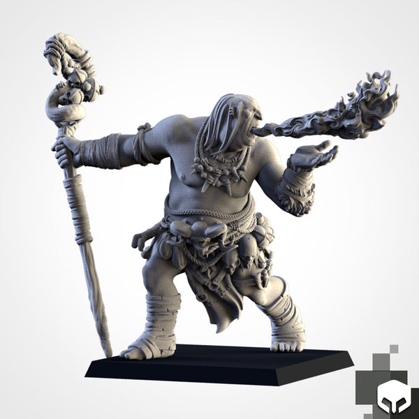 Fire-breathing Ogre Shaman