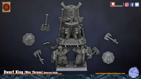 Dwarf King on Throne