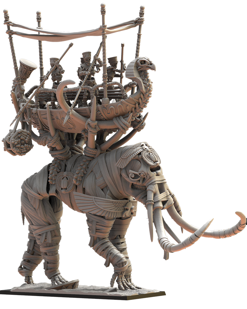 Elephant et arche des morts